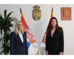 Састанак министарке Маје Поповић са амбасадорком Краљевине Шведске Аником Бен Давид