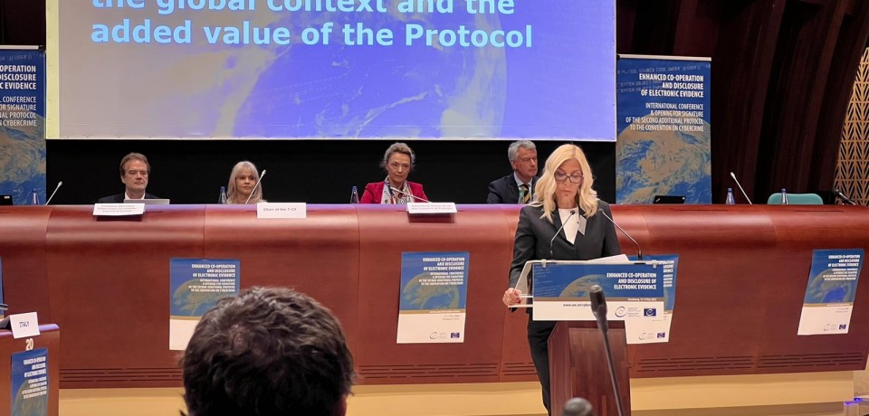 Министарка правде потписала Други додатни протокол уз Ковнвенцију Савета Европе о високотехнолошком криминалу